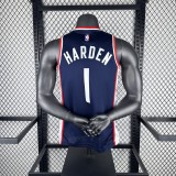 2019  Los Angeles Clippers City Edition Blue #1 HARDEN  1:1 Quality NBA Season Jerseys