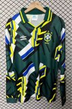 1994  Brazil Goalkeeper  Long Sleeve Retro 1:1 Quality Soccer Jersey