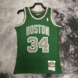 2007/2008  SW Boston Celtics Retro Green #34 PIERCE 1:1 Quality NBA Jersey