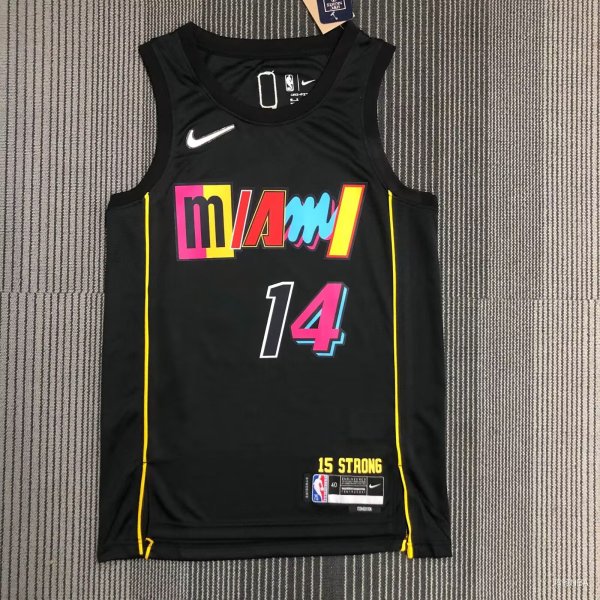Miami Heat Black  #14 HERRO 1:1 Quality NBA Season Jerseys