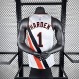 2020  Los Angeles Clippers City Edition White  #1 HARDEN  1:1 Quality NBA Season Jerseys