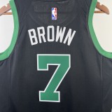 2023  Boston Celtics Black #7 BROWN  1:1 Quality NBA Jersey