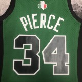 Boston Celtics Green #34 PIERCE 1:1 Quality NBA Jersey Italy Cup