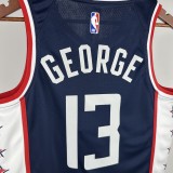 2019  Los Angeles Clippers City Edition Blue  #13 GEORGE   1:1 Quality NBA Season Jerseys