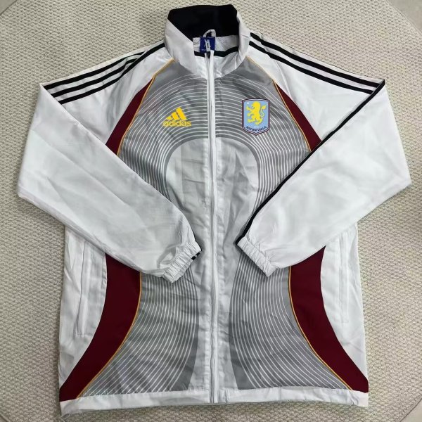 26/27 (2026) Aston Villa White Red Windbreaker
