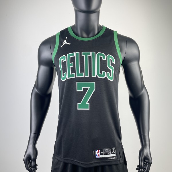 2023  Boston Celtics Black #7 BROWN  1:1 Quality NBA Jersey
