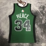 Boston Celtics Green #34 PIERCE 1:1 Quality NBA Jersey Italy Cup