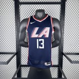 2019  Los Angeles Clippers City Edition Blue  #13 GEORGE   1:1 Quality NBA Season Jerseys