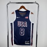 2024 USA  Los Angeles Clippers  Blue  #8 LEONARD  1:1 Quality NBA Season Jerseys
