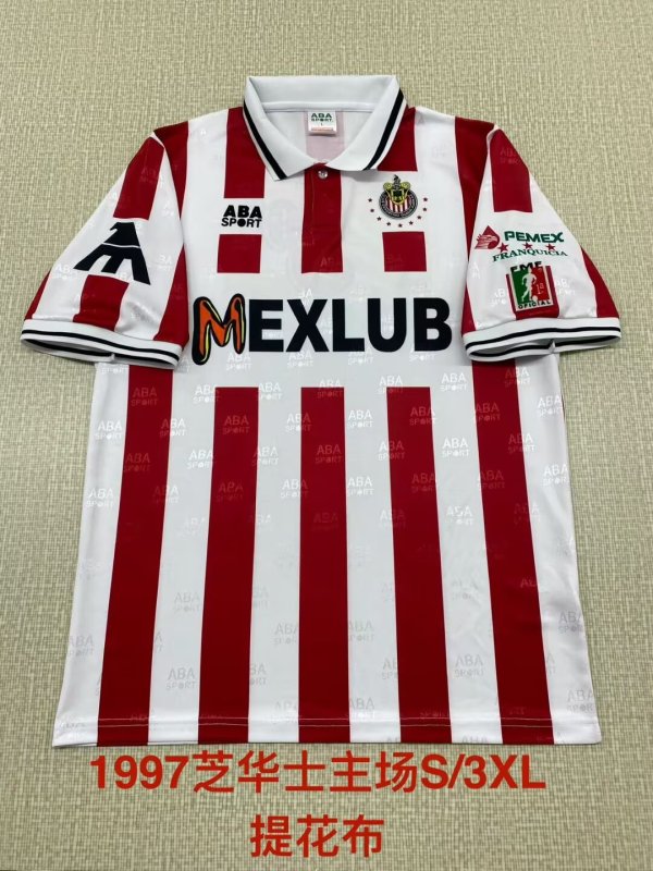 1997  Chivas  Home Fans Retro 1:1 Quality Soccer Jersey