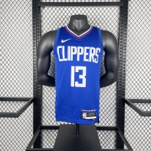 2023  Los Angeles Clippers  Blue #13 GEORGE 1:1 Quality NBA Season Jerseys