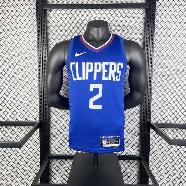 2023  Los Angeles Clippers  Blue #2 LEONARD 1:1 Quality NBA Season Jerseys