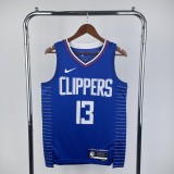 2023  Los Angeles Clippers  Blue #13 GEORGE 1:1 Quality NBA Season Jerseys