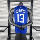 2023  Los Angeles Clippers  Blue #13 GEORGE 1:1 Quality NBA Season Jerseys