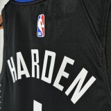 2021  Los Angeles Clippers Black #1 HARDEN  1:1 Quality NBA Season Jerseys