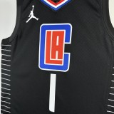 2021  Los Angeles Clippers Black #1 HARDEN  1:1 Quality NBA Season Jerseys