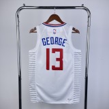 2023  Los Angeles Clippers White #13 GEORGE  1:1 Quality NBA Season Jerseys