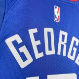 2023  Los Angeles Clippers  Blue #13 GEORGE 1:1 Quality NBA Season Jerseys