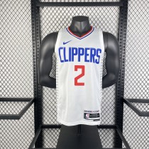 2023  Los Angeles Clippers White #2 LEONARD 1:1 Quality NBA Season Jerseys