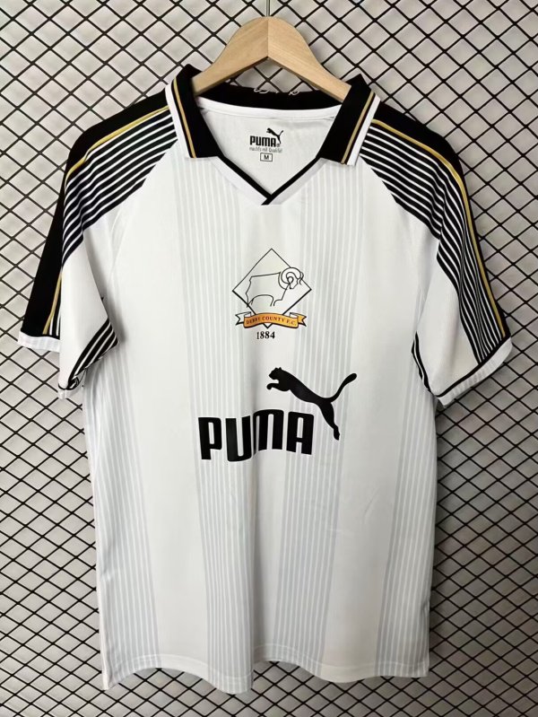 1995/1996 Derby County Home  Fans Retro 1:1 Quality  Soccer Jersey