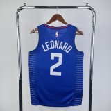 2023  Los Angeles Clippers  Blue #2 LEONARD 1:1 Quality NBA Season Jerseys