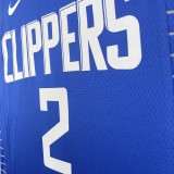 2023  Los Angeles Clippers  Blue #2 LEONARD 1:1 Quality NBA Season Jerseys