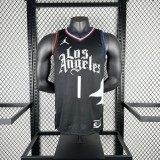 2023  Los Angeles Clippers Black #1 HARDEN  1:1 Quality NBA Season Jerseys
