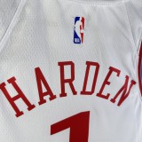2025  Los Angeles Clippers White #1 HARDEN  1:1 Quality NBA Season Jerseys