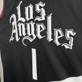 2023  Los Angeles Clippers Black #1 HARDEN  1:1 Quality NBA Season Jerseys