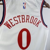 2025  Los Angeles Clippers White #0 WESTBROOK 1:1 Quality NBA Season Jerseys