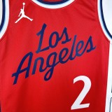 2025  Los Angeles Clippers Red #2 LEONARD  1:1 Quality NBA Season Jerseys