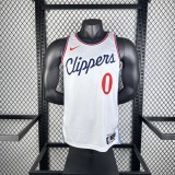 2025  Los Angeles Clippers White #0 WESTBROOK 1:1 Quality NBA Season Jerseys