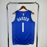 2023  Los Angeles Clippers Blue #1 HARDEN  1:1 Quality NBA Season Jerseys