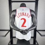 2025  Los Angeles Clippers White #2 LEONARD 1:1 Quality NBA Season Jerseys