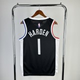 2021  Los Angeles Clippers Black #1 HARDEN 1:1 Quality NBA Season Jerseys