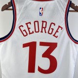 2025 Los Angeles Clippers White #13 GEORGE  1:1 Quality NBA Season Jerseys