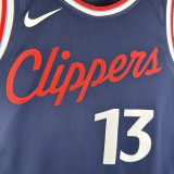 2025  Los Angeles Clippers Blue #13 GEORGE 1:1 Quality NBA Season Jerseys