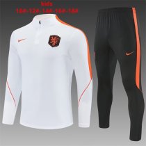 26/27（2026） Netherlands White  Kids 1:1 Quality Training Jersey