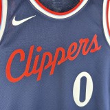 2025  Los Angeles Clippers Blue #0 WESTBROOK 1:1 Quality NBA Season Jerseys
