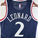 2025  Los Angeles Clippers Blue #2 LEONARD 1:1 Quality NBA Season Jerseys