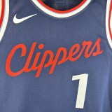 2025  Los Angeles Clippers Blue #1 HARDEN 1:1 Quality NBA Season Jerseys