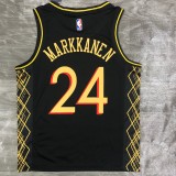 2021 Chicago Bulls City Edition Black #24 MARKKANEN  1:1  Quality NBA Season Jerseys