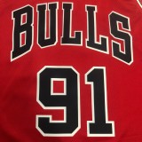 Chicago Bulls Red #91 RODMAN  1:1  Quality NBA Season Jerseys