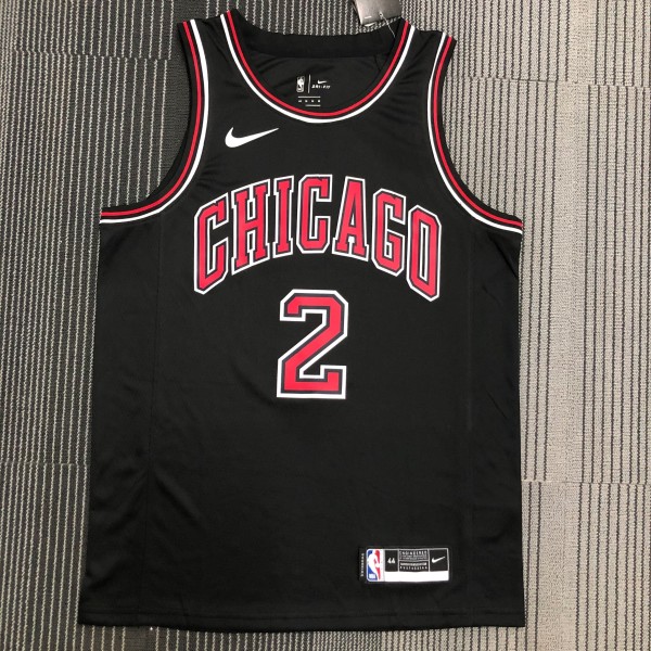 Chicago Bulls Black  #2 BALL  1:1  Quality NBA Season Jerseys
