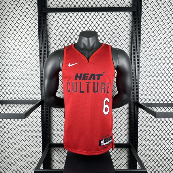 2025 Miami Heat City Edition #6 JAMES 1:1 Quality NBA Season Jerseys
