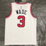Chicago Bulls White #3 WADE  1:1  Quality NBA Season Jerseys