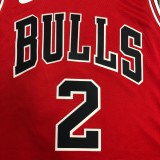Chicago Bulls  Red #2 BALL  1:1  Quality NBA Season Jerseys