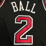 Chicago Bulls Black  #2 BALL  1:1  Quality NBA Season Jerseys