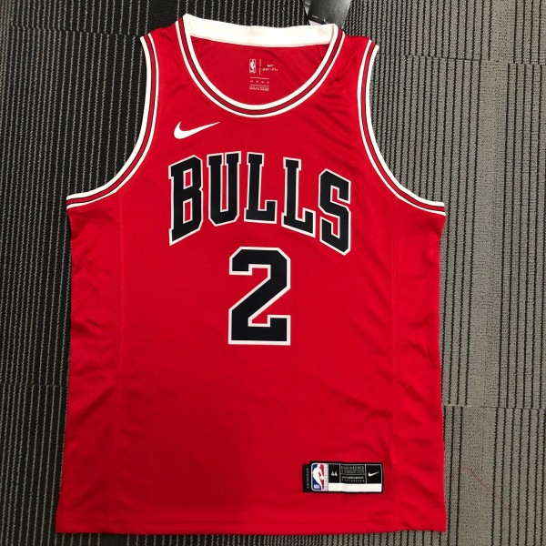 Chicago Bulls  Red #2 BALL  1:1  Quality NBA Season Jerseys