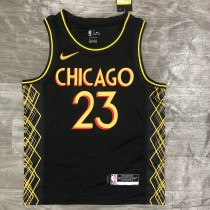 2021 Chicago Bulls City Edition Black #23  JORDAN 1:1  Quality NBA Season Jerseys